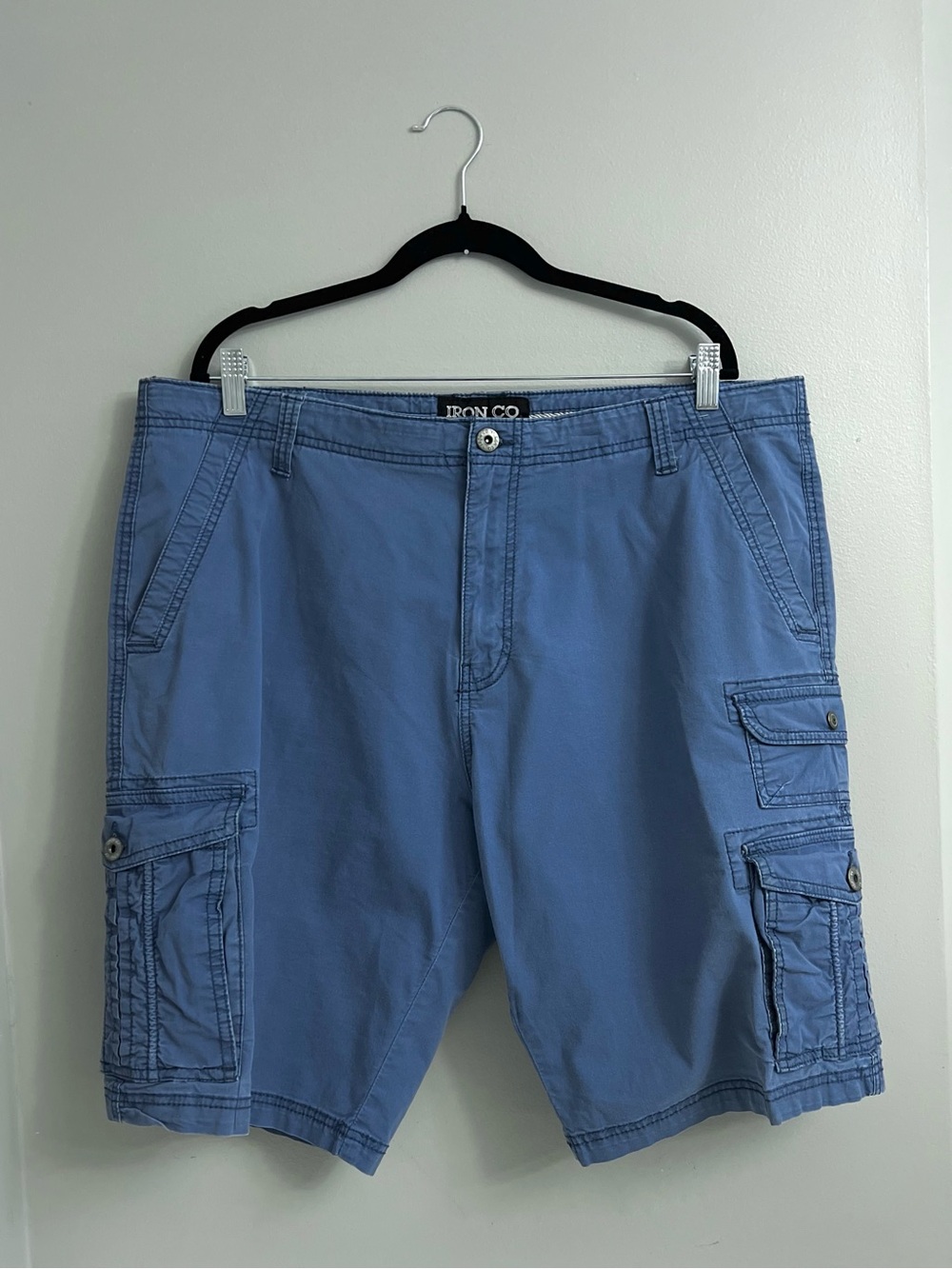 Men’s Iron Co. Cotton Stretch Cargo Shorts Size 40